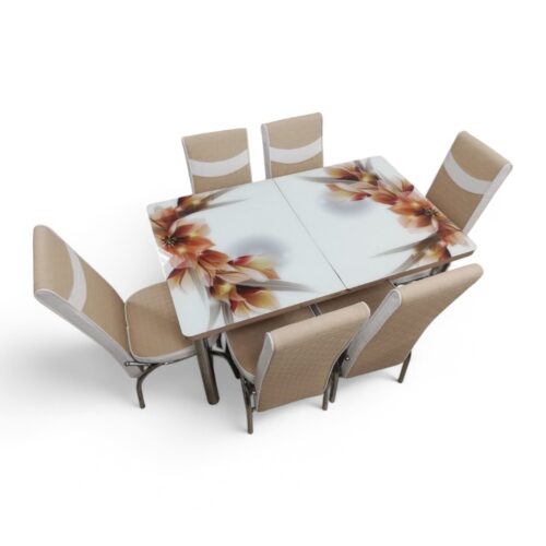 Set masă extensibilă cu 6 scaune: D6004