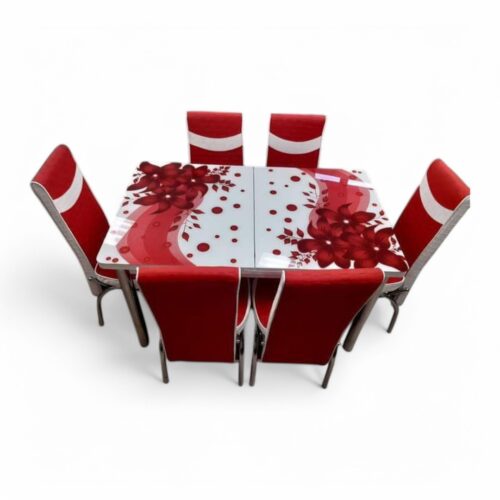 Set masă extensibilă  cu 6 scaune: D6012