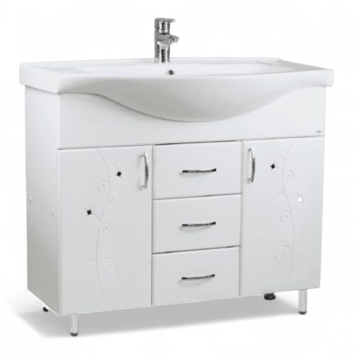 Dulap baie CRISTAL cu 3 sertare