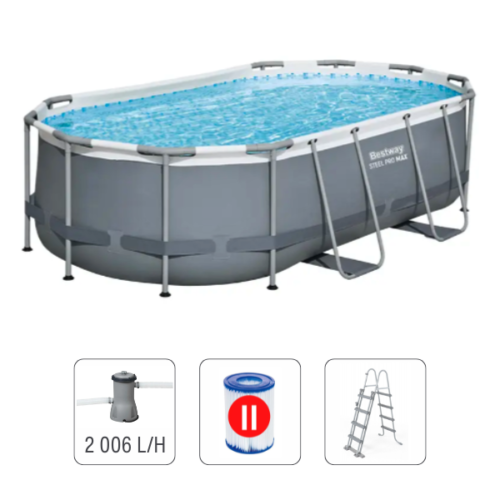 Bestway Piscina Power Steel Oval 56620BW