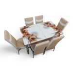 Set masă extensibilă cu 6 scaune: D6004