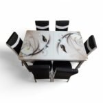 Set masă extensibilă cu 6 scaune: D6009