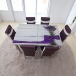 Set masă extensibilă cu 6 scaune: D6011 - imagine 2