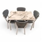 Set masă cu 4 scaune: SEM0015
