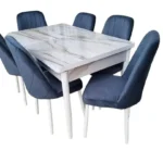 Set masă cu 6 scaune MDF