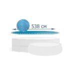 Husă solară D 538 cm pentru piscine rotunde cu D 549 cm 28015 - imagine 2