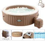 Jacuzzi SPA gonflabil “Sahara Tan Round Bubble Spa” 28412