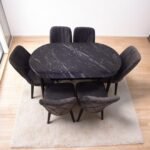 Set masă extensibilă  cu 6 scaune: MDF 303 - imagine 2