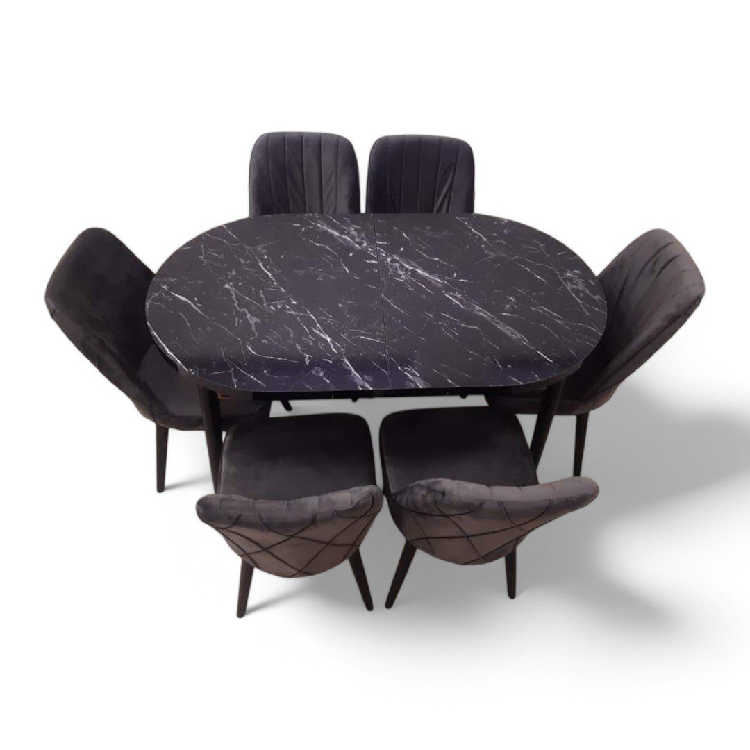 303-Photoroom.jpg Set masă extensibilă cu 6 scaune: MDF 303 - imagine 1