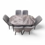 Set masă extensibilă  cu 6 scaune: MDF 304
