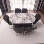 Set masă extensibilă cu 6 scaune: MDF 307 - imagine 2