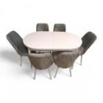 Set masă extensibilă cu 6 scaune: MDF 311