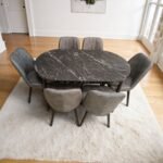 Set masă extensibilă  cu 6 scaune: MDF 312 - imagine 2