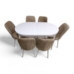 Set masă extensibilă cu 6 scaune: MDF 317