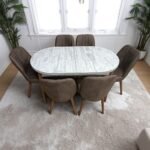 Set masă extensibilă cu 6 scaune: MDF 322 - imagine 2