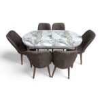 Set masă extensibilă cu 6 scaune: MDF 323