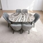 Set masă extensibilă cu 6 scaune: MDF 324 - imagine 2