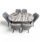 Set masă extensibilă cu 6 scaune: MDF 324