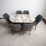 Set masă extensibilă  cu 6 scaune: MDF 327 - imagine 2