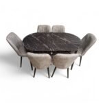 Set masă extensibilă  cu 6 scaune: MDF328