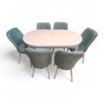 Set masă extensibilă cu 6 scaune: MDF322