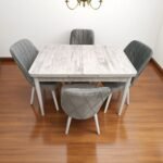 Set masă extensibilă cu 4 scaune: MDF 402 - imagine 2