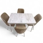 Set masă extensibilă cu 4 scaune: MDF 403