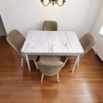 Set masă extensibilă cu 4 scaune: MDF 403 - imagine 2