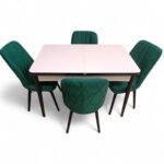 Set masă extensibilă cu 4 scaune: MDF 405