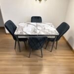 Set masă extensibilă  cu 4 scaune: MDF 414 - imagine 2