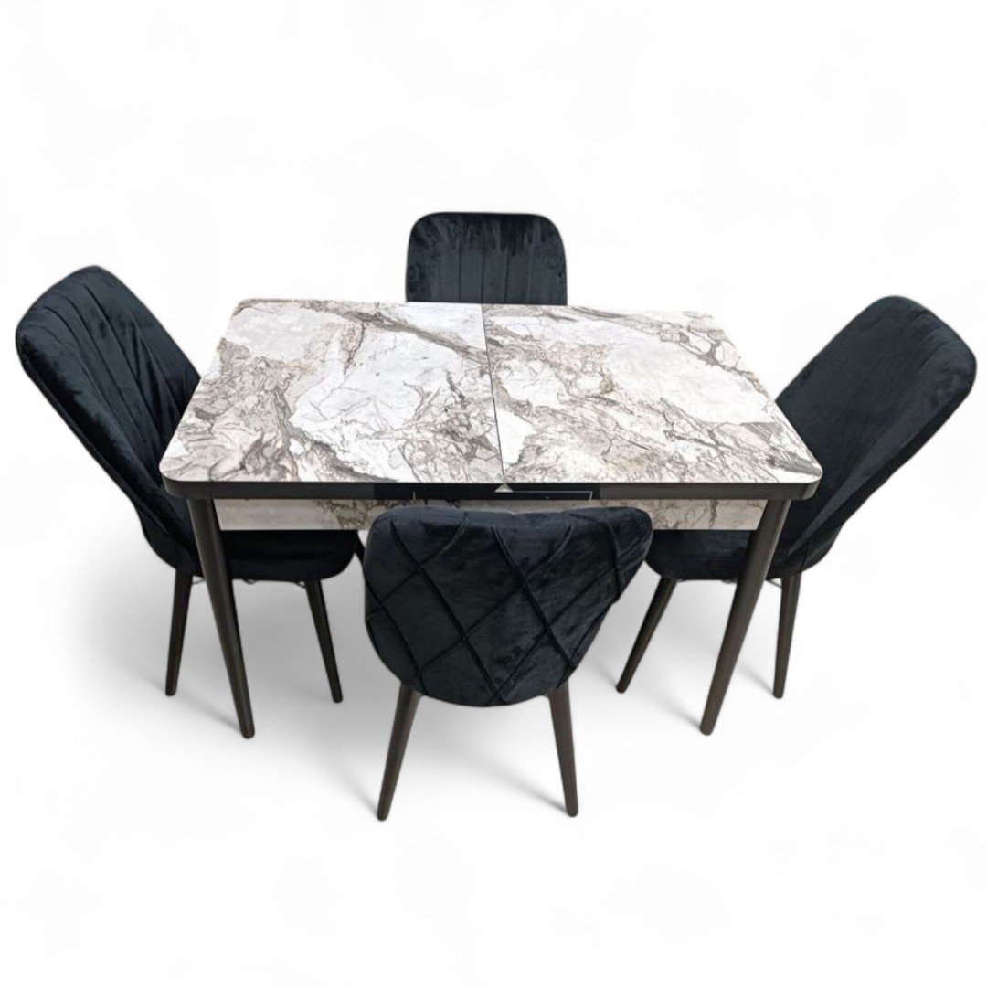 406-Photoroom.jpg Set masă extensibilă cu 4 scaune: MDF 401 - imagine 1