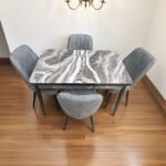 Set masă extensibilă  cu 4 scaune: MDF 416 - imagine 2