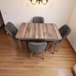 Set masă extensibilă cu 4 scaune: MDF 406 - imagine 2