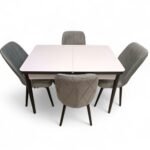 Set masă extensibilă cu 4 scaune: MDF 411