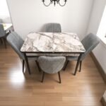 Set masă extensibilă cu 4 scaune: MDF 422 - imagine 2