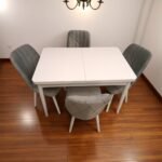 Set masă extensibilă  cu 4 scaune: MDF 413 - imagine 2