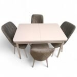Set masă extensibilă  cu 4 scaune: MDF 413
