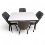 Set masă extensibilă cu 4 scaune: MDF 425