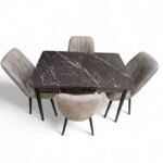 Set masă extensibilă  cu 4 scaune: MDF 427