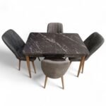 Set masă extensibilă cu 4 scaune: MDF 432