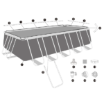 Bestway Piscină Power Steel - imagine 4