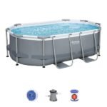 Bestway Piscină Power Steel Oval 5614ABW - imagine 3