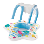 Cerc gonflabil cu decupaje pentru picioare și baldachin 56573 - imagine 2