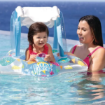 Cerc gonflabil cu decupaje pentru picioare și baldachin 56573 - imagine 6