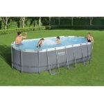 Bestway Piscină Power Steel Oval 56710BW - imagine 2