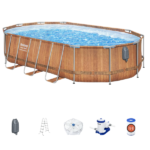 Bestway Piscină Power Steel Oval 56719BW - imagine 3