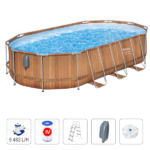 Bestway Piscină Power Steel Oval 56719BW