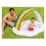 Piscină gonflabilă pentru copii cu baldachin “Curcubeu” 57141 - imagine 2