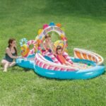 Centrul de joc gonflabil cu topogan si bazin 57149 - imagine 3