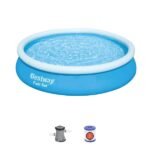 Bestway Piscină gonflabilă Fast Set cu pompă de filtrare 57274BW - imagine 3